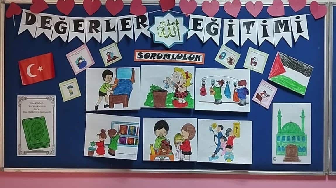 DEĞERLER EĞİTİMİ PANO ÇALIŞMALARIMIZ